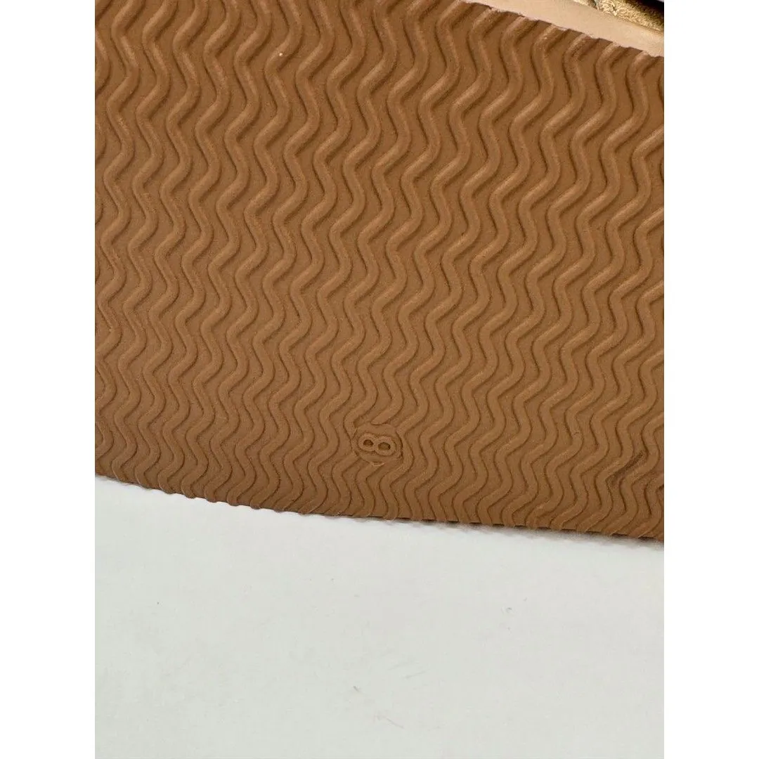 Steve Madden Cherrie Women Sandals Brown Suede Platform Clog Buckle Slip On US 8 - Image 7