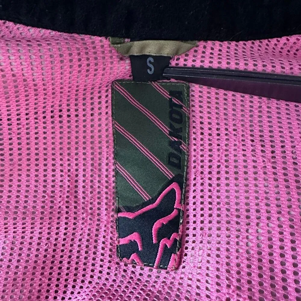 Fox Dakota Green Camo/ Pink Racing Jacket Size Small - Image 3