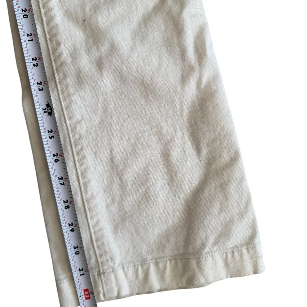 GAP Long and Lean White Denim Bootcut Jeans Size 27 - Image 4