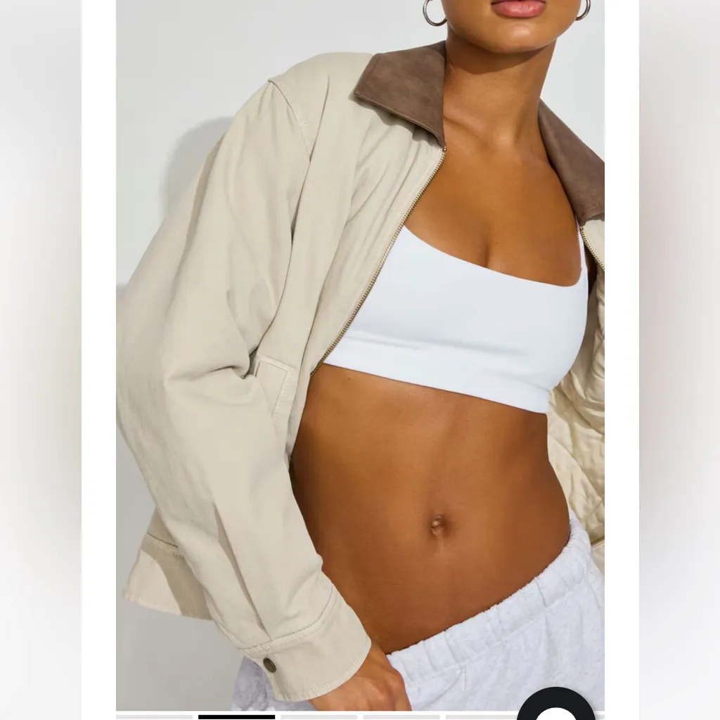 Garage Twill Worker Jacket Rainy Day Beige - Image 2