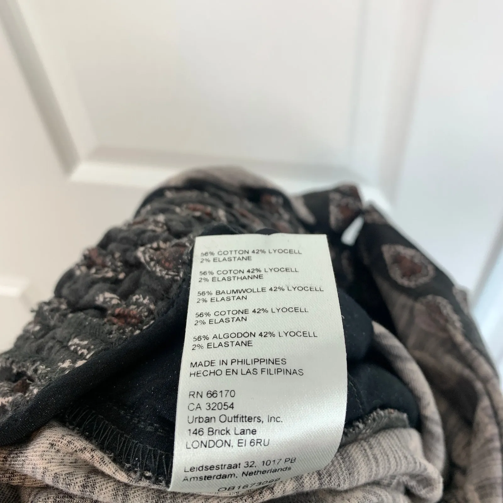 Anthropologie Somerset Cropped Wide Leg Short Sleeve Printed Jumpsuit Medium - Image 9