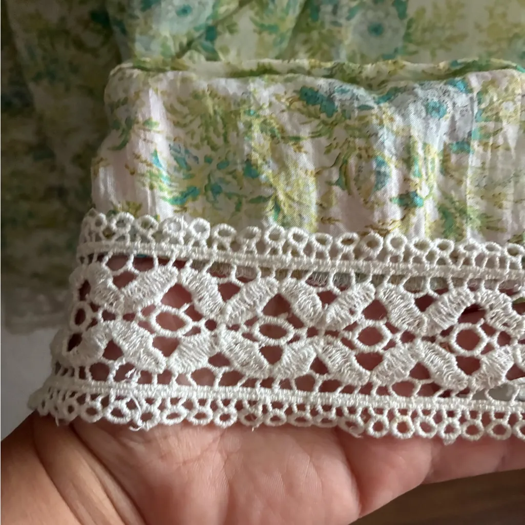 Free People Shea Printed Undersea Combo Button Back Closure Mini Dress M - Image 13