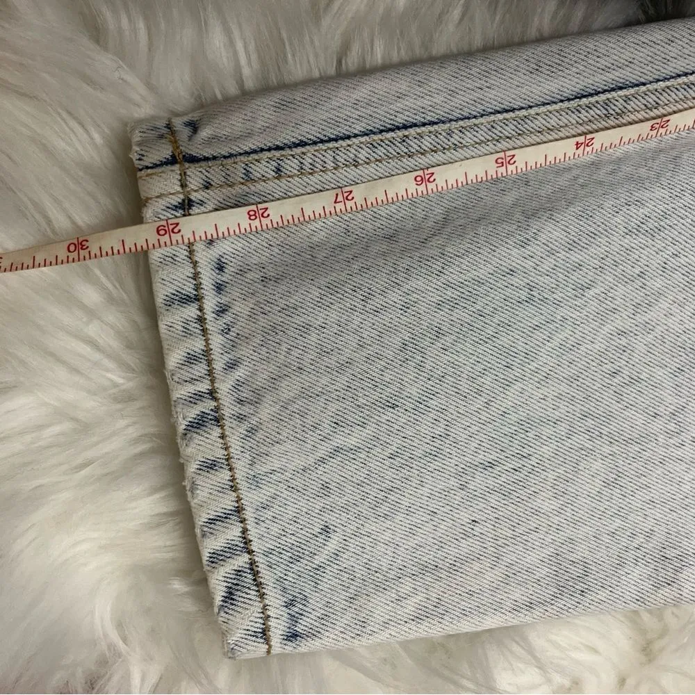 PS Gitano Vintage 80’s Acid/ Bleach Wash SUPER High Waist Jeans 28 - Image 8