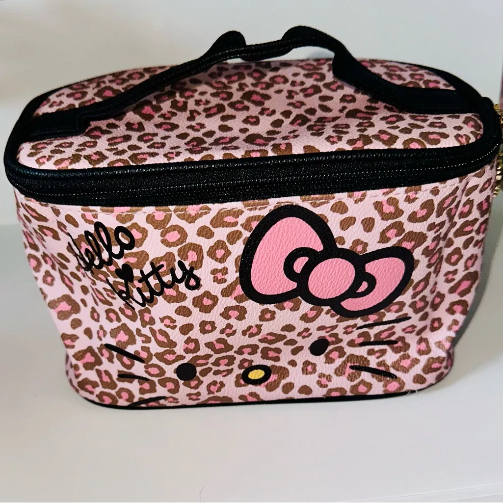 Hello Kitty Leopard Print Cosmetic Case - Image 5