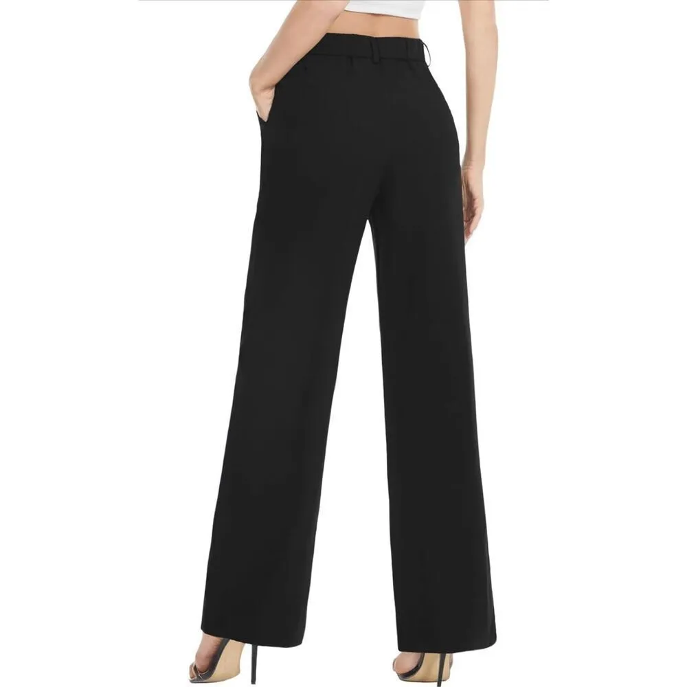 NEW Tapata Wide Leg Pants High Waisted l Elastic Pockets Career 14 Black Size undefined - Image 2