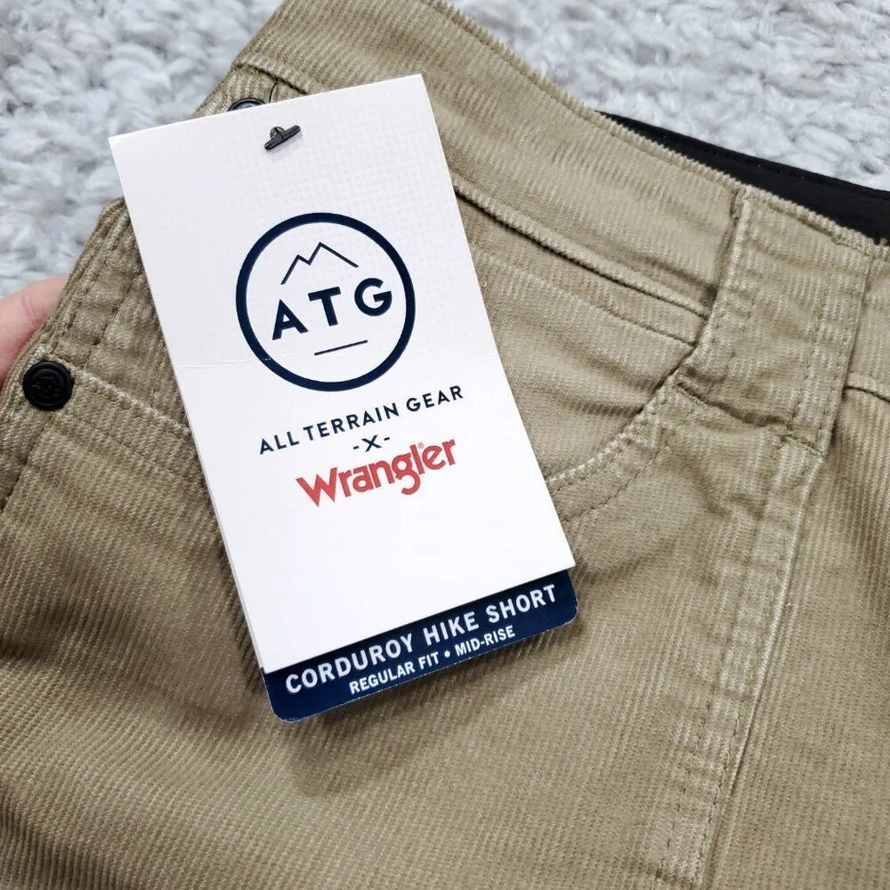 Wrangler All Terrain Gear ATG Corduroy Hike Shorts Mid Rise Regular Fit Size 18 - Image 5