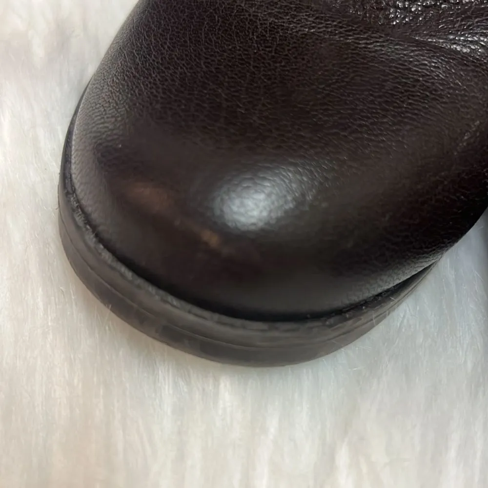 BCBGeneration brown leather harness equestrian boots, size 7, BIN 14 - Image 11