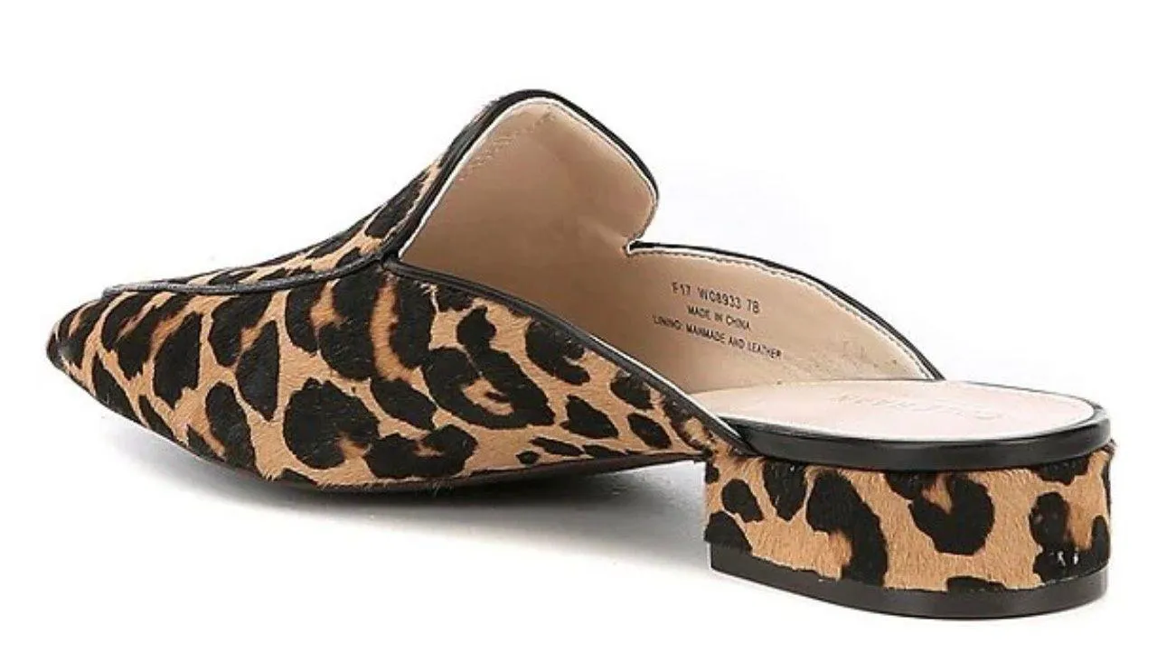 Cole Haan Leopard Calf Hair Mules - Image 3