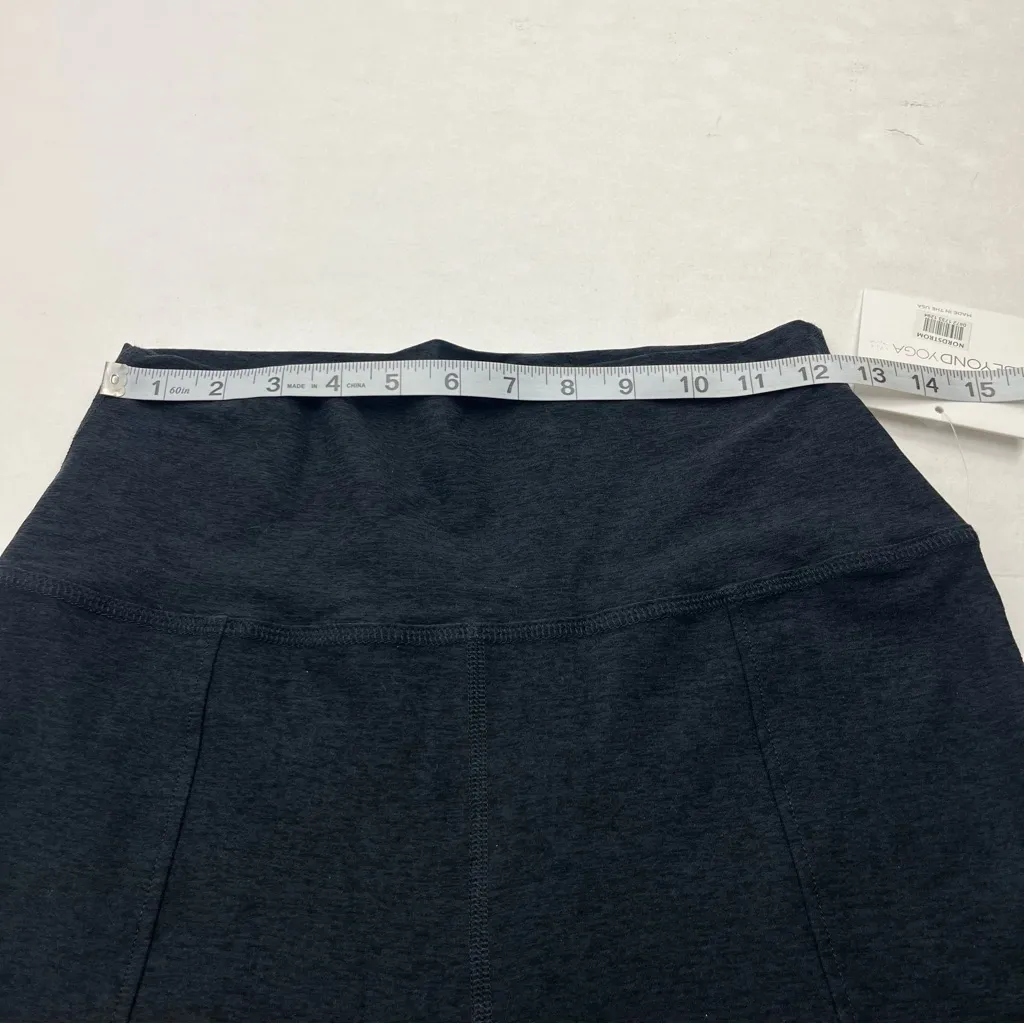 Beyond Yoga Make the Cut Split Ankle Pants Womens SZ XL Spacedye Black Grey NEW - Image 8