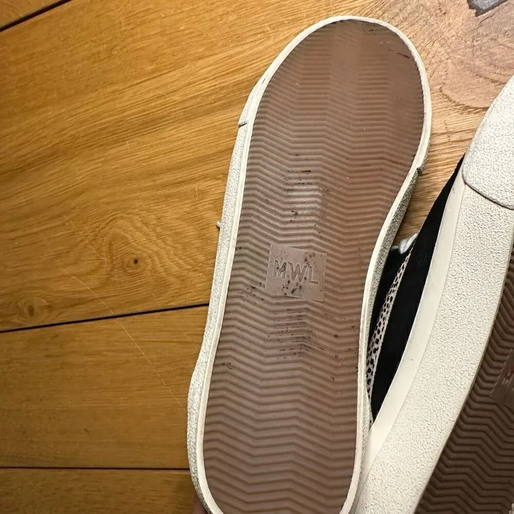 Madewell sidewalk sneaker spot dot calf hair size 8 - Image 8