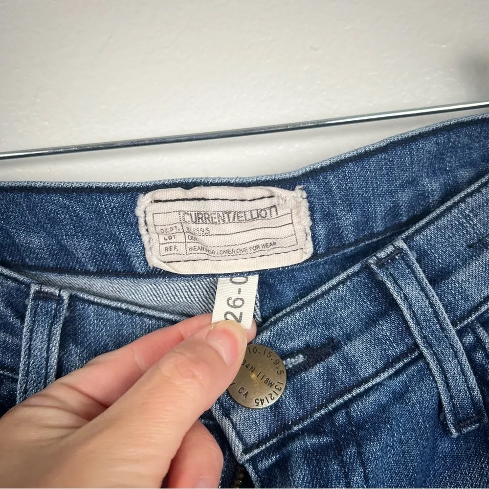 Current‎ Elliot Patchwork Stiletto Skinny Jeans Sz 26 - Image 2