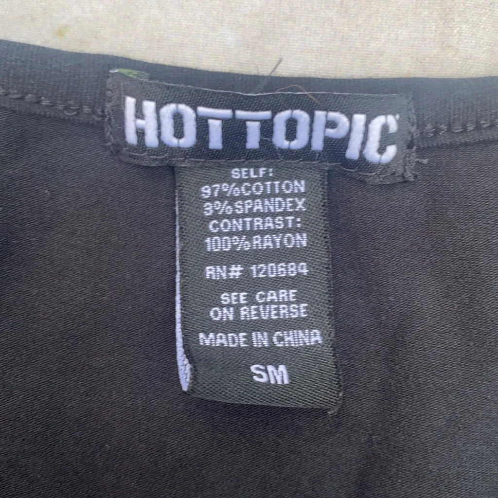 Hot Topic Black & Purple Floral Skull Dress - Image 5