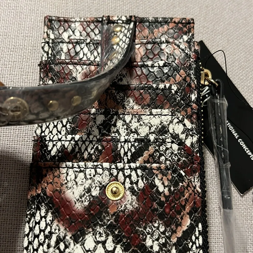 I.N.C. Hazell Cardcase in Watercolor Snake, New w/Tag - Image 5