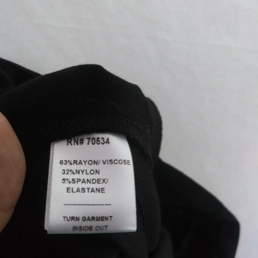 Orvis Casual Black Cuffed Pull On Ankle Pants Size Small - Image 7