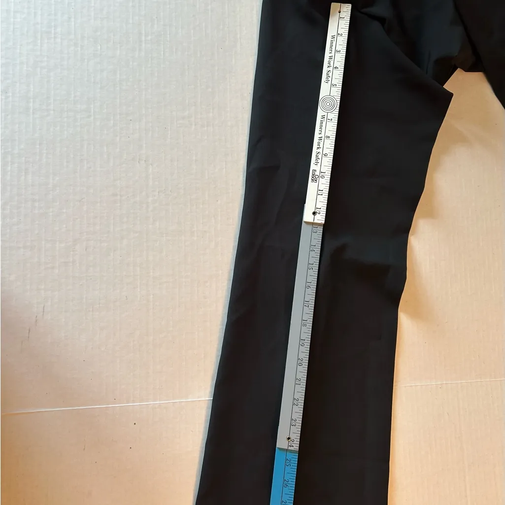 Adrianna Papell Black Mid Rise Straight Leg Pants size 12 dressy office - Image 6