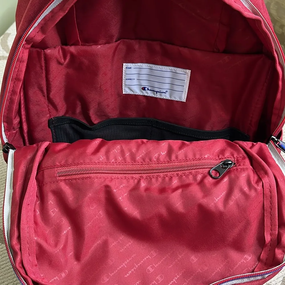 Champion CS1002 21L Performance Laptop Student Travel Multi-Purpose Backpack Red - Image 9