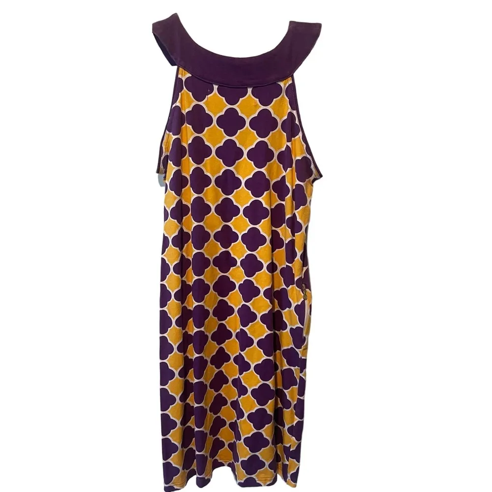 Tracy Negoshian Dress, Geometric A-Line Dress, Medium, $28, B52 - Image 3