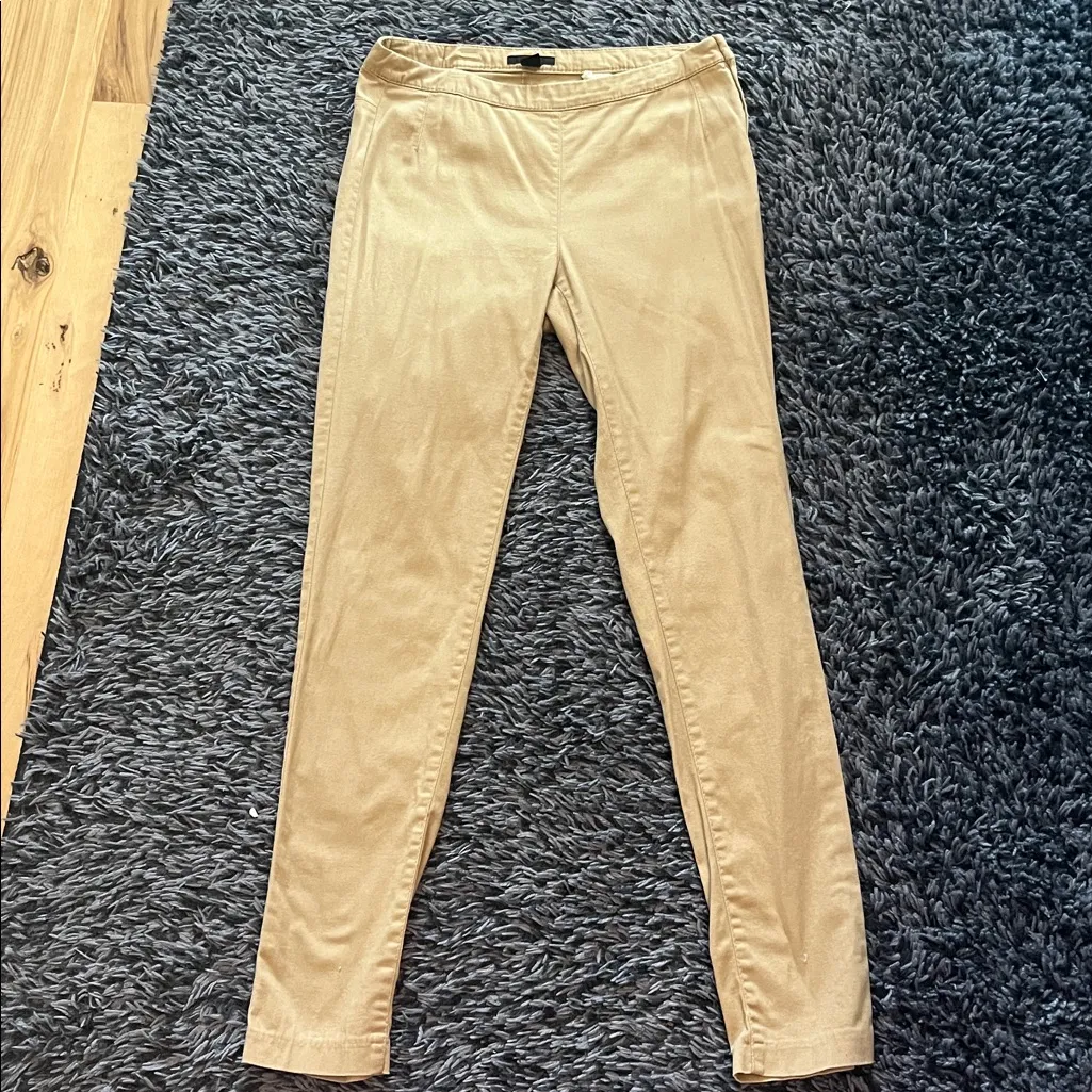 Khaki Pants H & M Cotton Skinny Womens 8 - Image 3