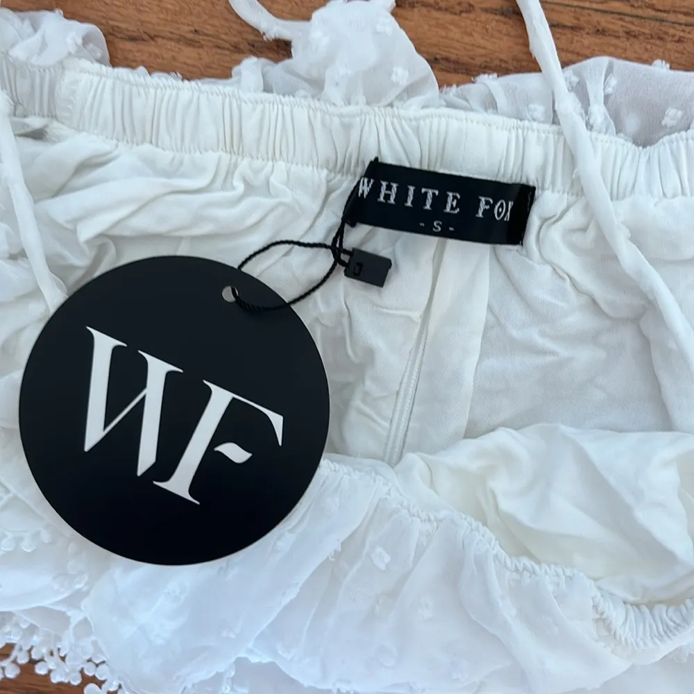 White fox crop top - Image 2