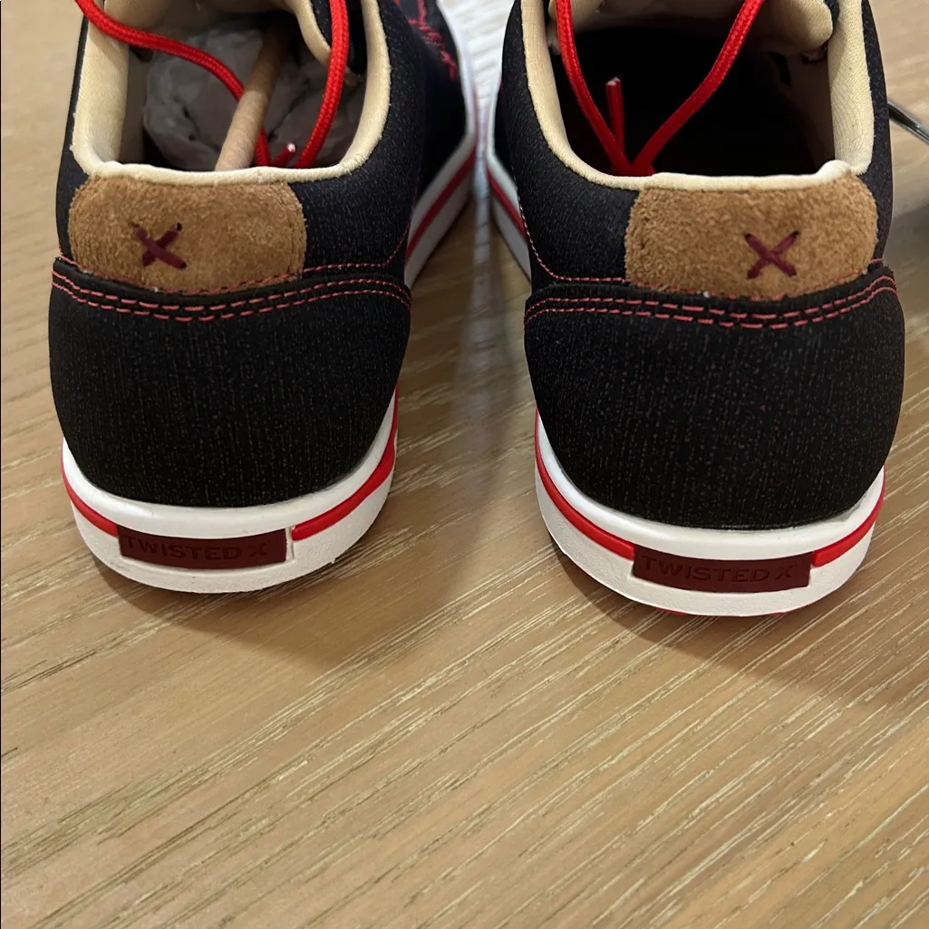 TWISTED X WOMEN'S KICKS #WCA0042, Black/Red, size 9.5, NWT - Image 12