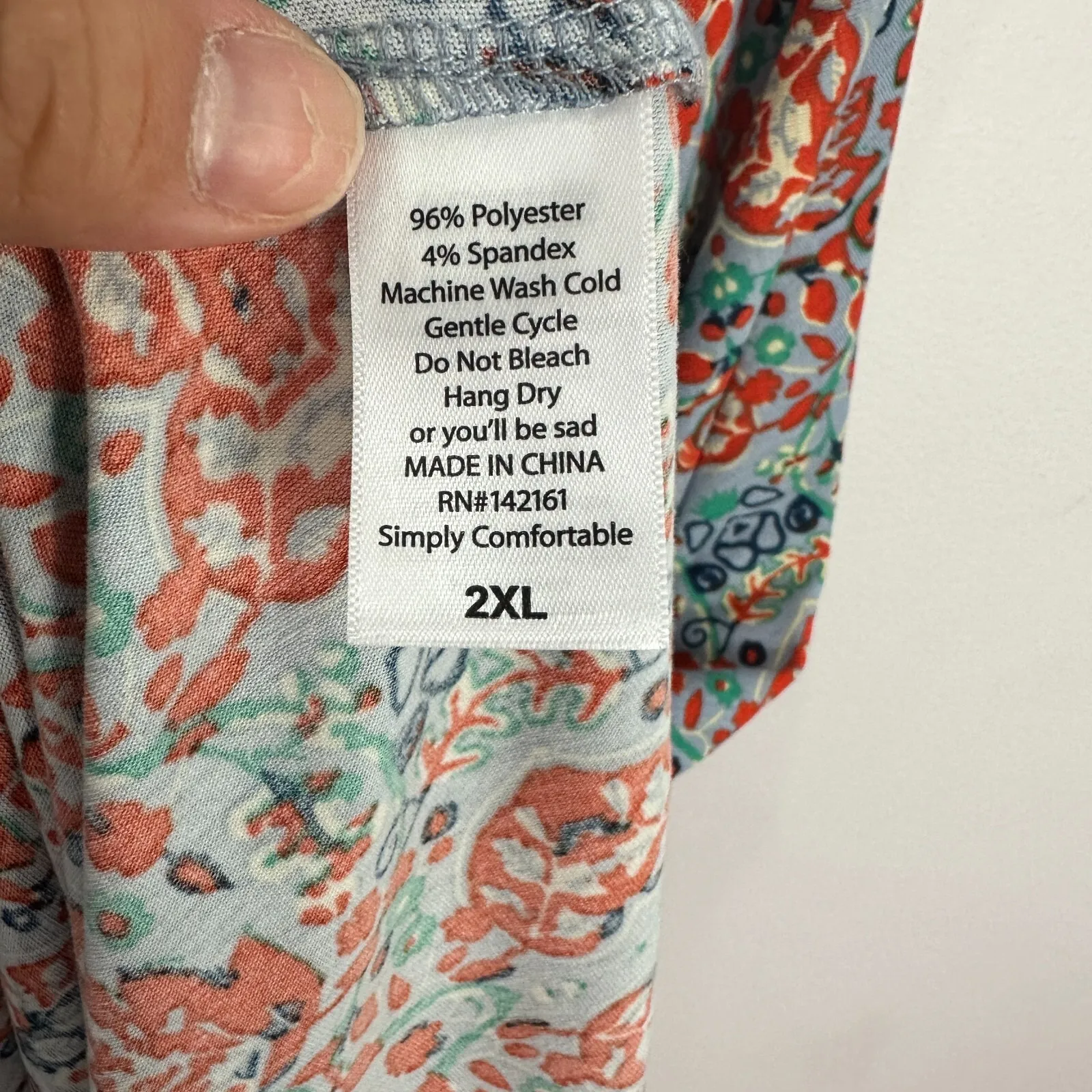 LuLaRoe Nicole Fit Flare Dress 2XL  Boho Geometric Floral‎ Skater  Mod Retro - Image 6