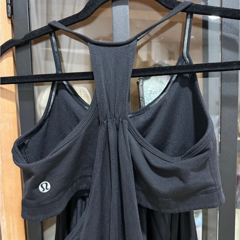Lululemon No Limits tank top RacerBack Band Built In sports Bra scoop workout - Image 4