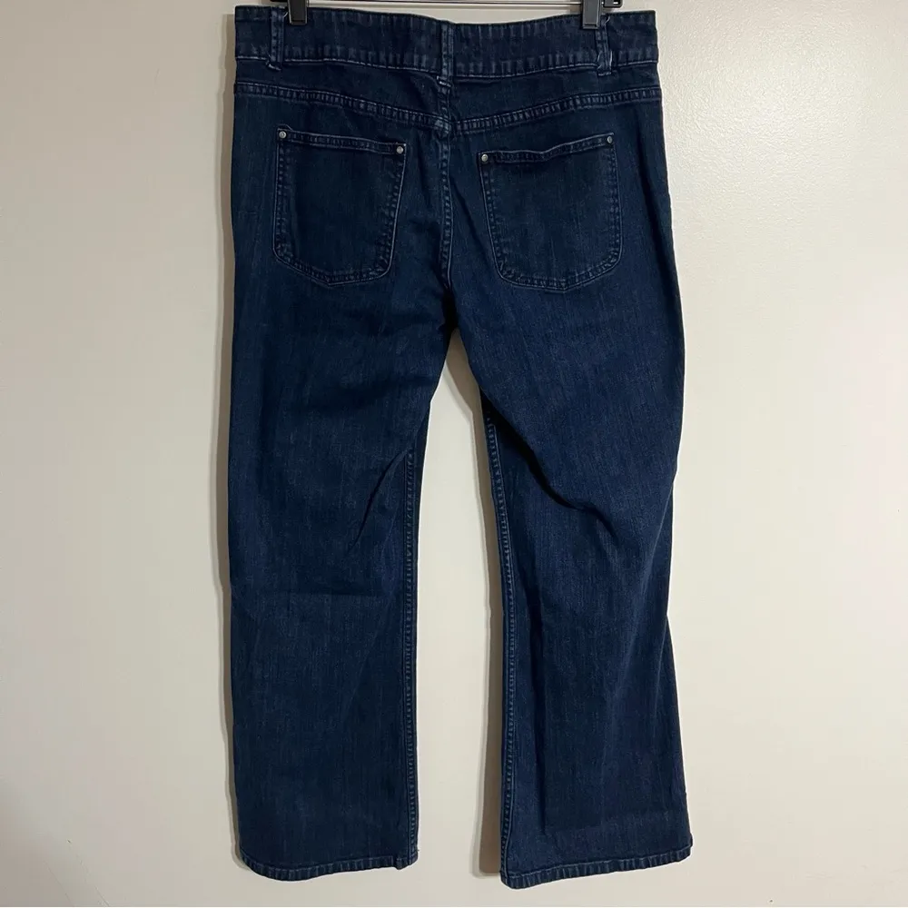 Women’s Elle Wide Leg Dark Wash Mid Rise Jeans Size 14‎ 90s Y2K - Image 2