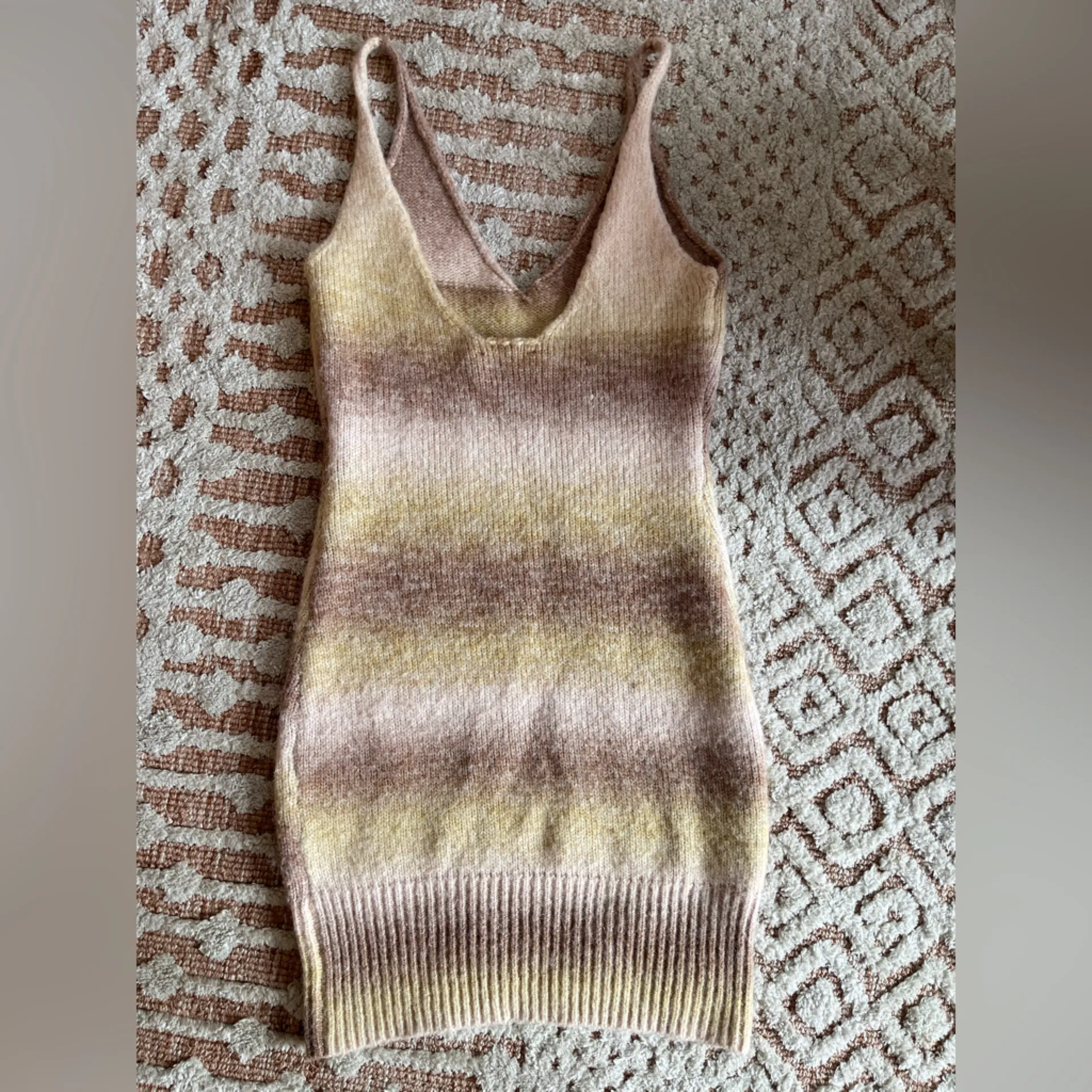 Beige Botany Sweater Dress Size M - Image 2