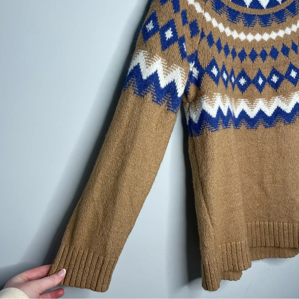 Lane Bryant Classic Long Sleeve Fair Isle Crew Sweater (10/12) - Image 2