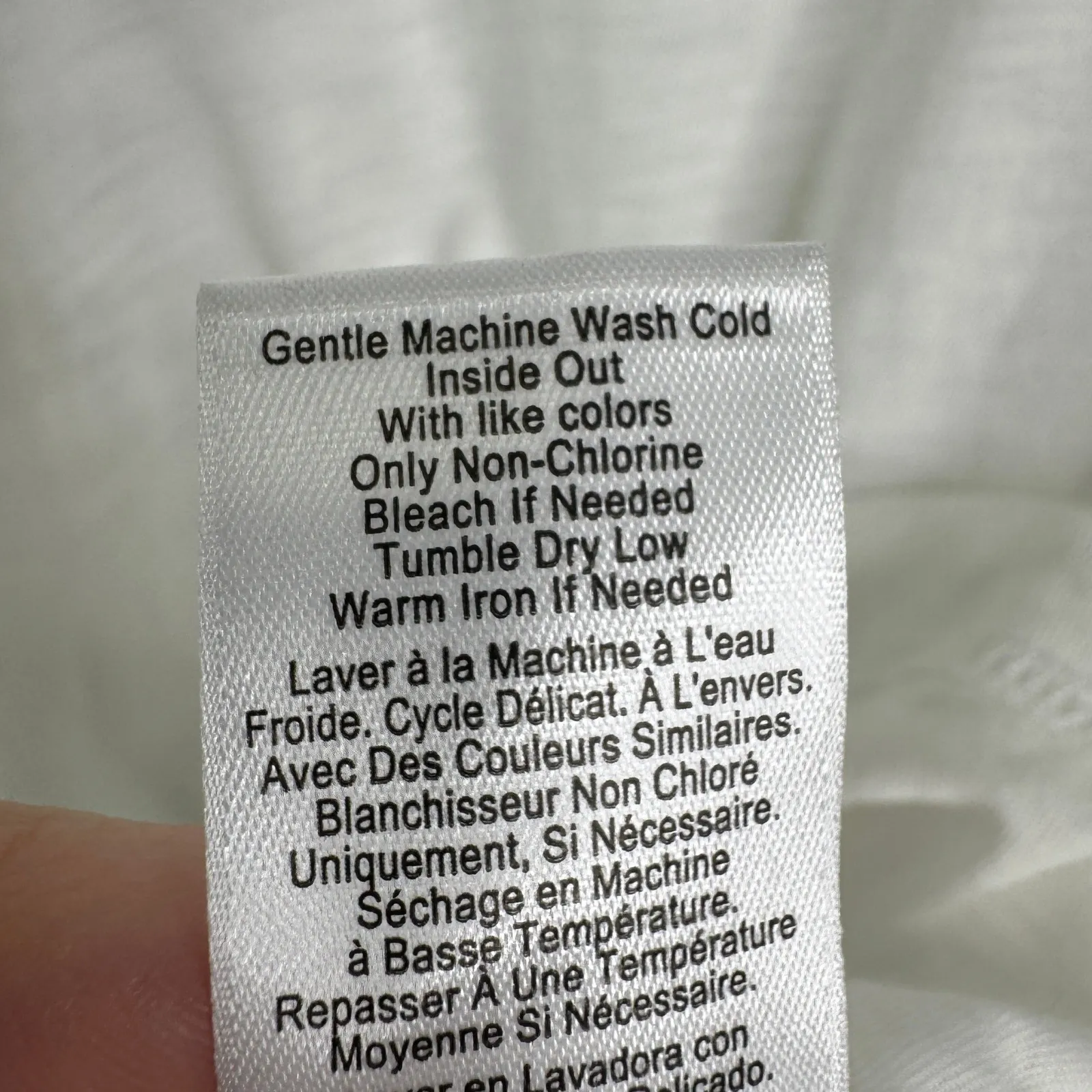 Nation LTD Lian Long Sleeve Top Size Large White Minimalist Casual Soft Basics - Image 12