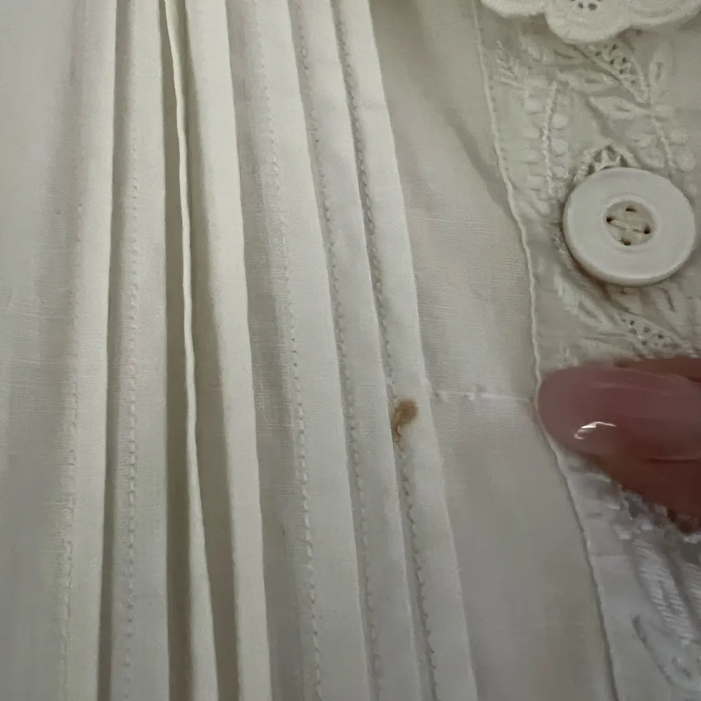 VINTAGE/ANTIQUE cotton dressing gown/housecoat - Image 9