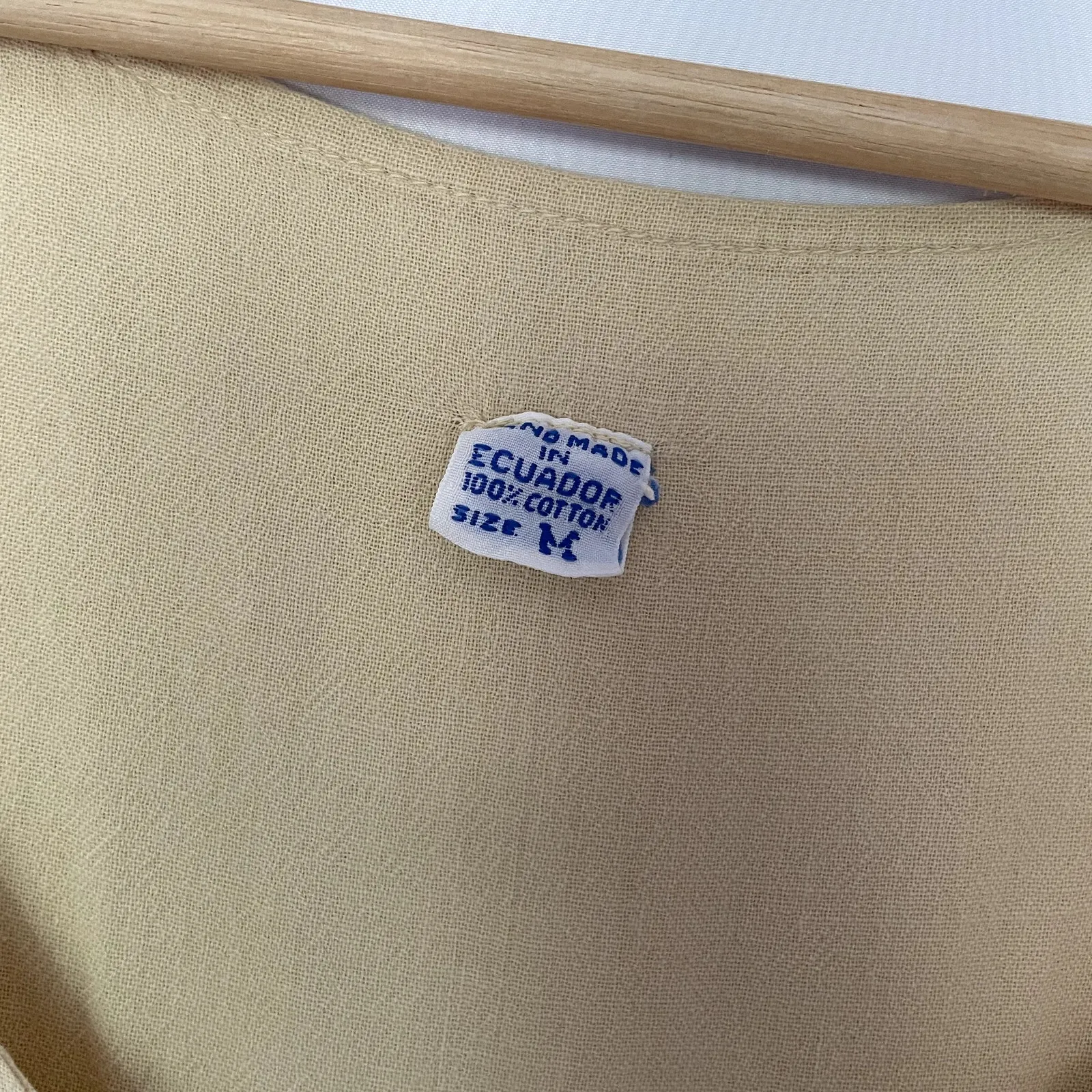 vintage yellow sleeveless maxi dress pleated skirt buttons pockets cotton XL - Image 3