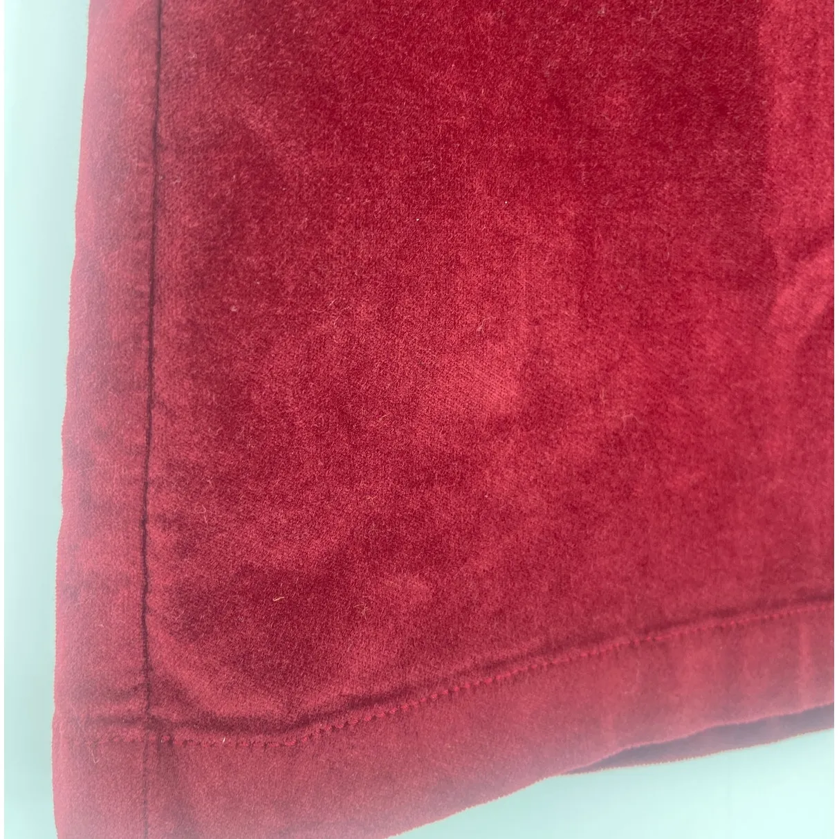 Mossimo Burgundy Faux Suede Mini Skirt Sz 2 Y2K Studded Grunge Fall Holiday Red - Image 4