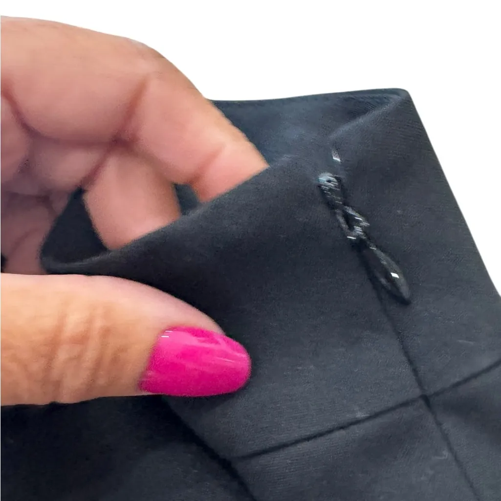 Ann Taylor Classic Elegant side zip Black Pencil Skirt Size 6 PETITE - Image 5