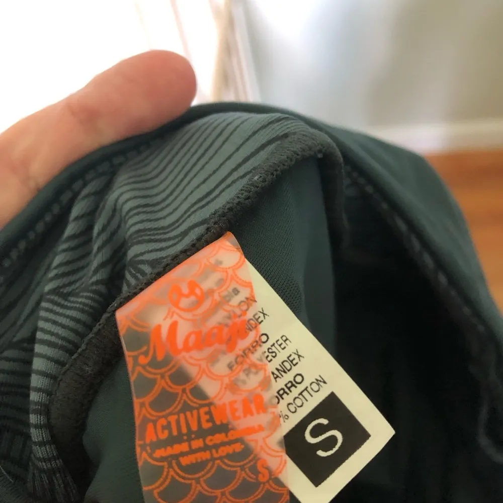 Maaji  Crocheta Tourmaline High Waisted Leggings
DARK GREEN Activewear Small - Image 7