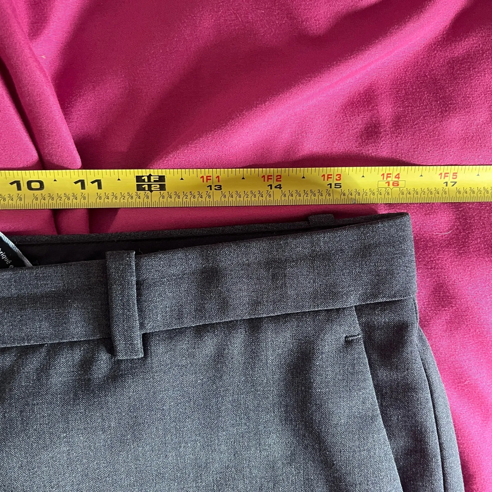 Theory Women's Demitria 4 Traceable Wool Gray Dress Trouser Pants Size 8 - Image 6