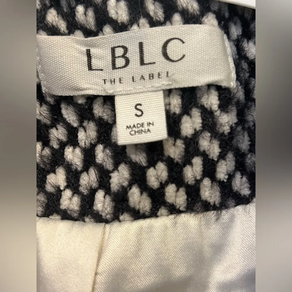 LBLC the Label Bowie Blazer Jacket Size Small Black - Image 6