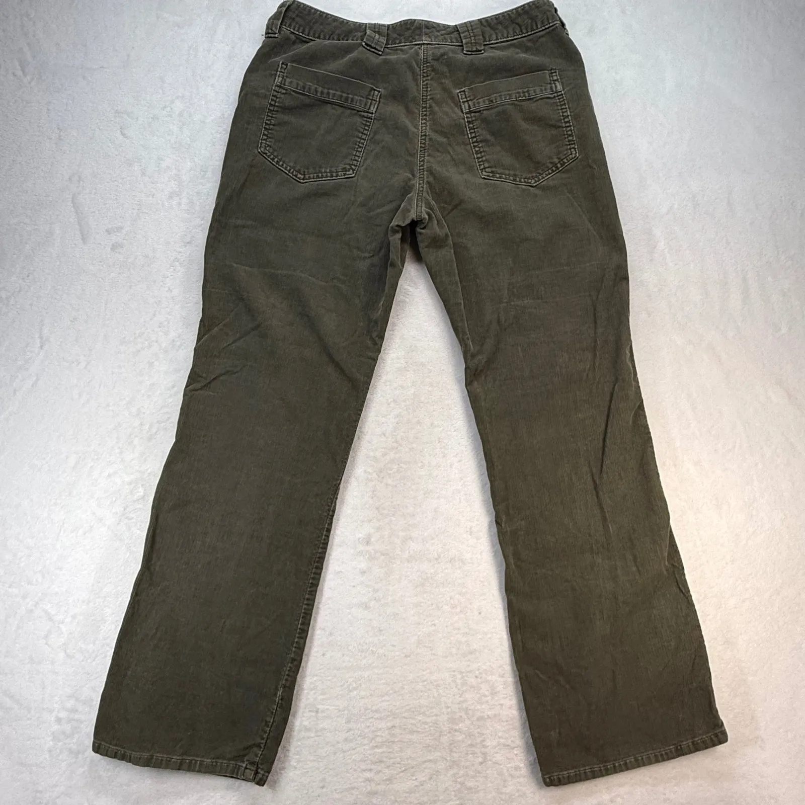 Sundance‎ Corduroy Pants Olive Green Button Fly Casual Pants Size 6 - Image 9