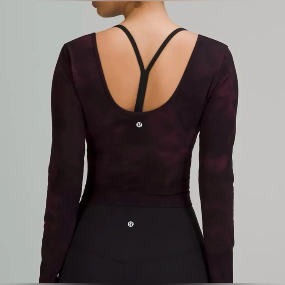 Lululemon Align Long Sleeve Tie Dye Cropped Top - Image 4