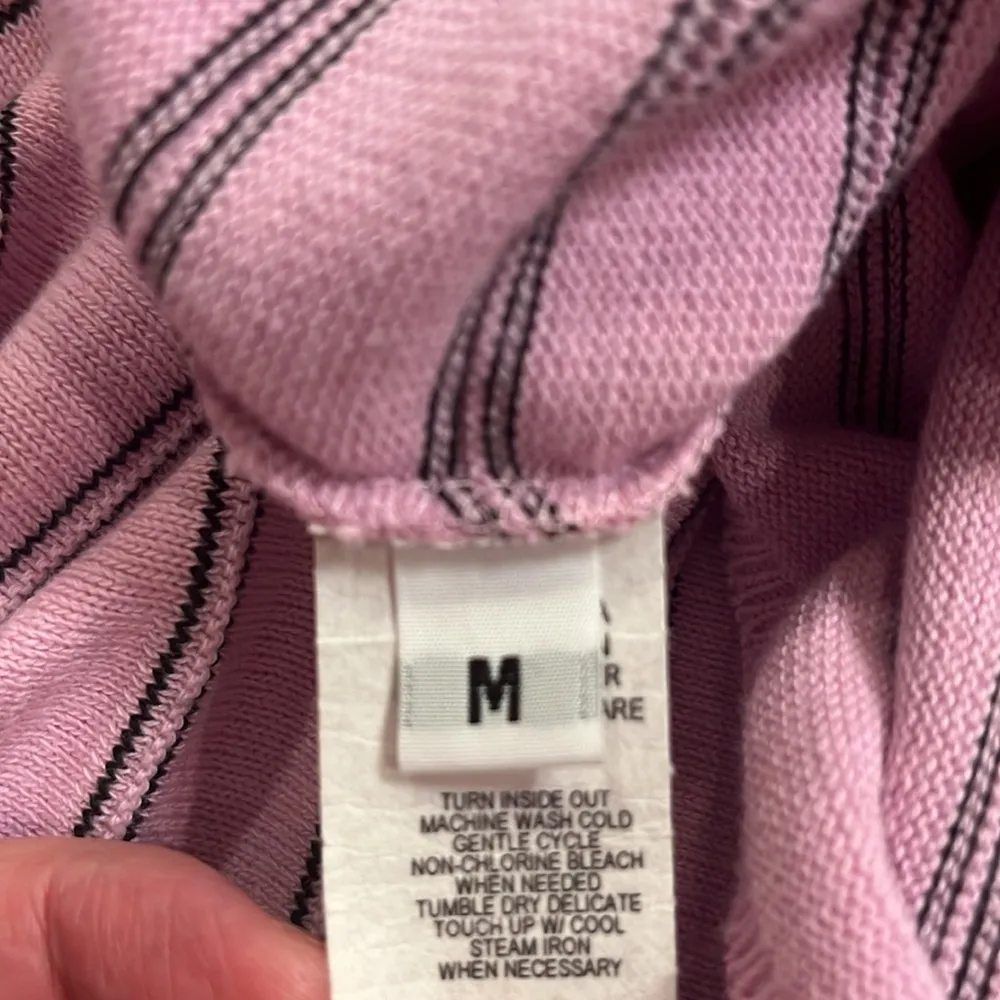 lightweight asymmetrical striped sweater M - Image 4