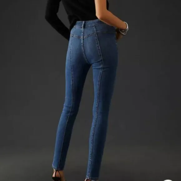 Anthropologie Pilcro High-Rise Skinny Jeans Denim Size 31 Tall - Image 2