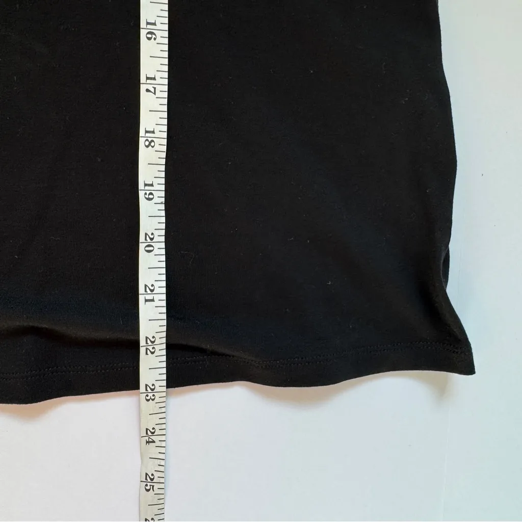 Eileen Fisher Stretch Jersey Knit V-Neck Tank Black Size Medium NWOT - Image 5