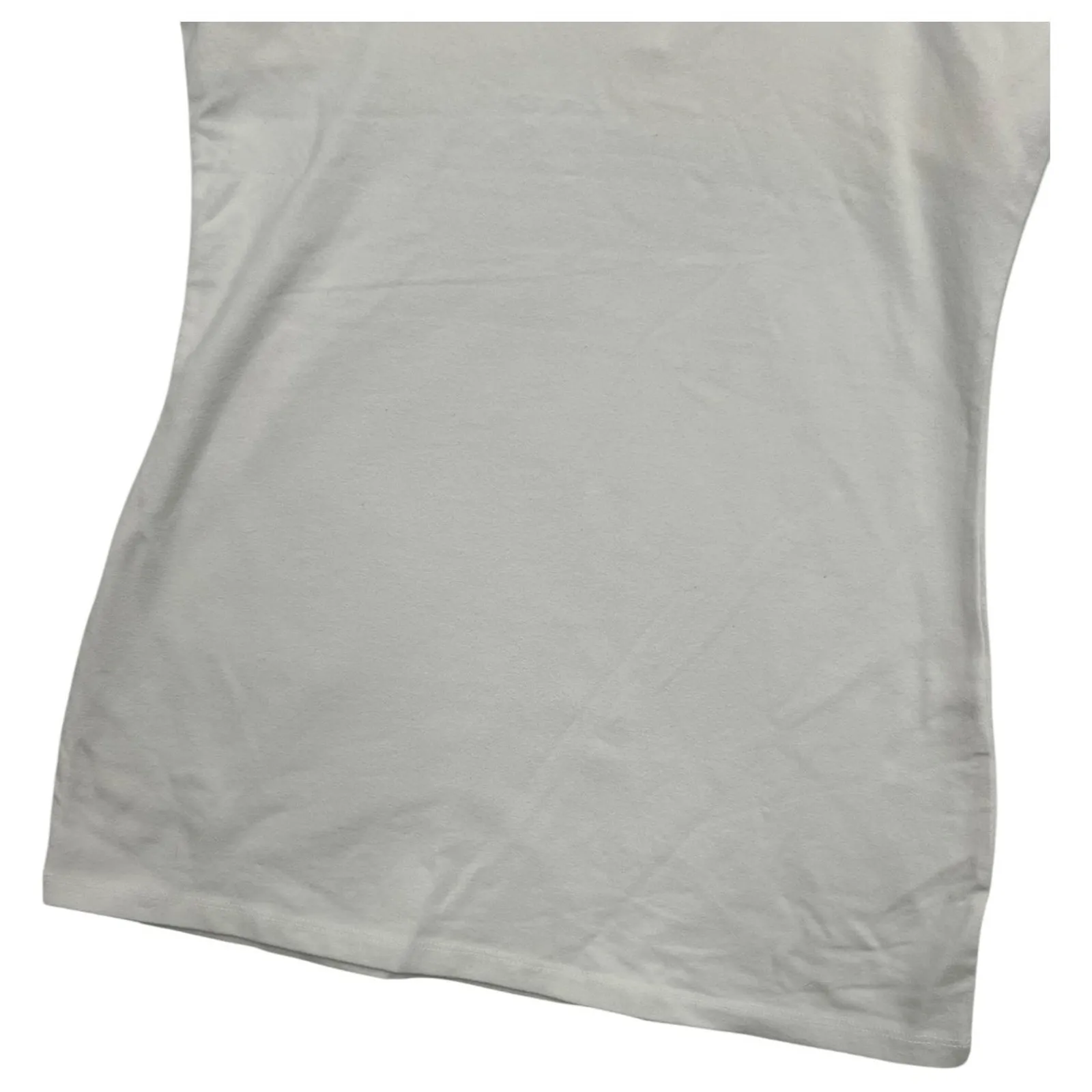 Vintage Express Cami Tank Top Womens Small White Sequin Lace Trim New Retro Y2K - Image 8