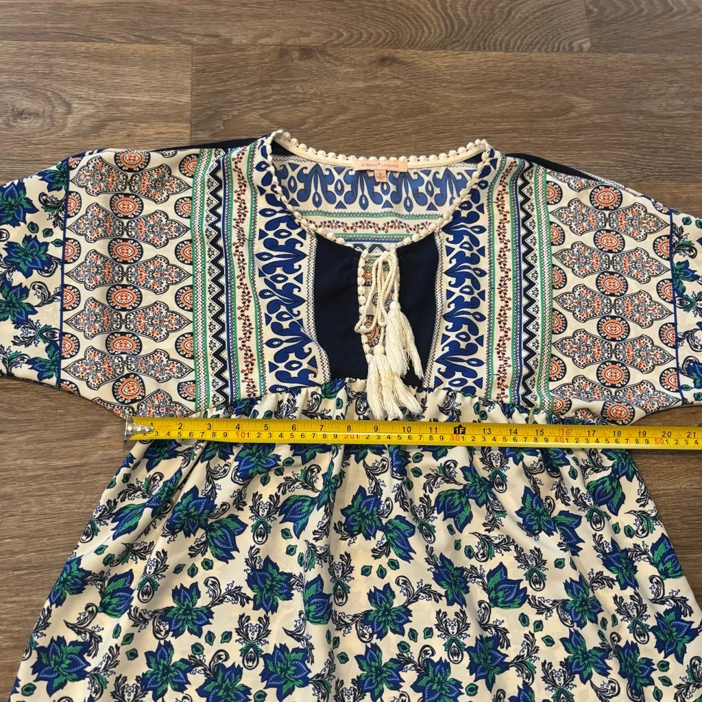 Gibson Latimer Women’s Multiprint Tunic Top - Size Small Boho Casual Made in USA - Image 4