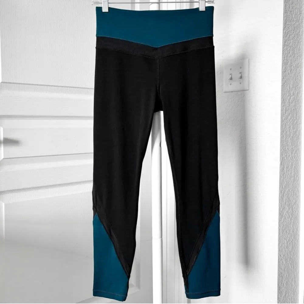 Athleta Elevation Powervita Teal 7/8 Leggings Size Small - Image 3