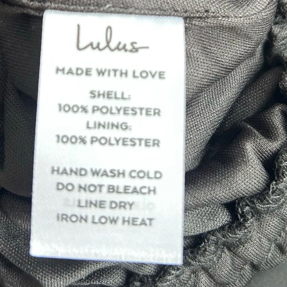 Lulus Shining with Confidence Black Sequin Crop Top Size Small New with Tags - Image 12