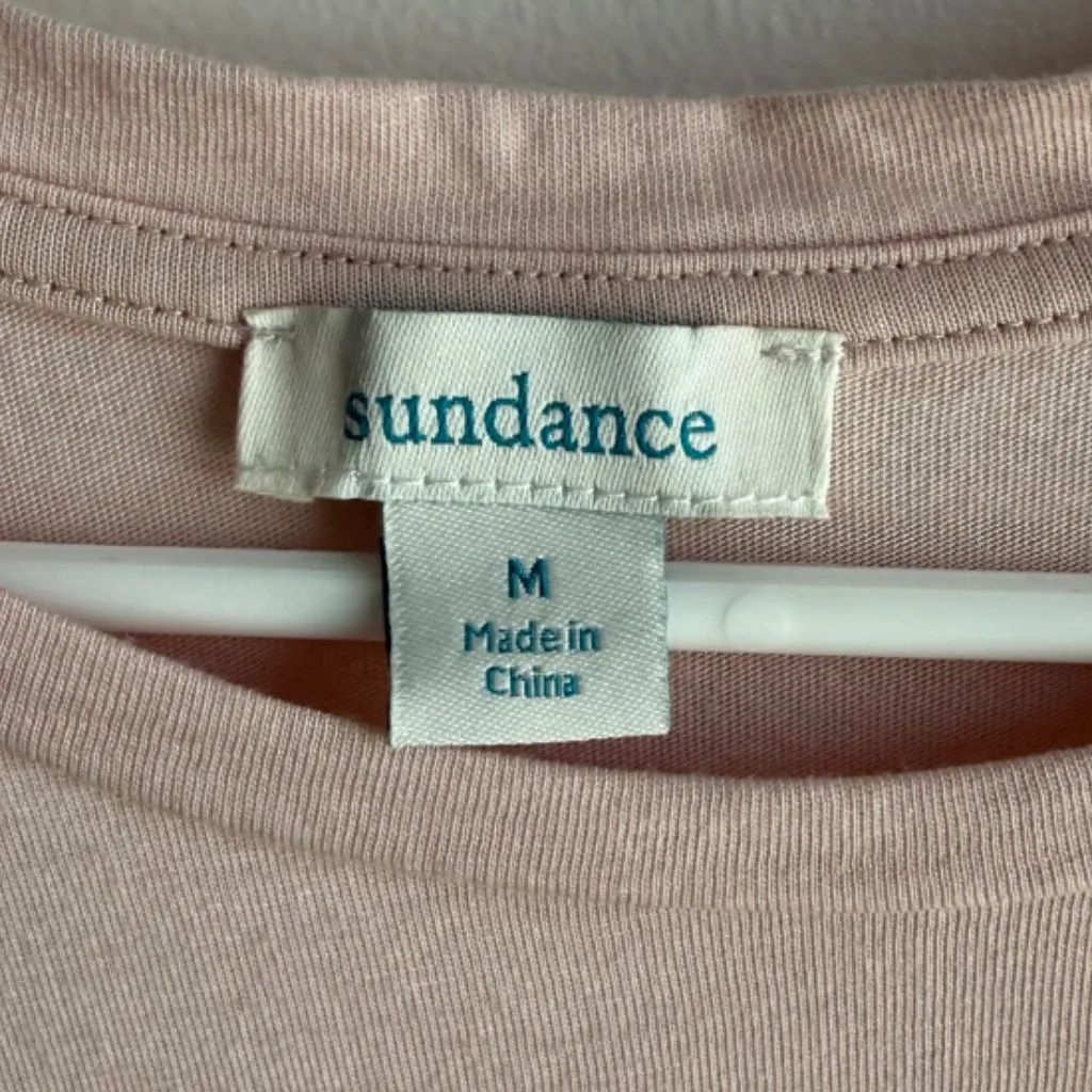 SUNDANCE Blush Pink Lilla Short Sleeve Blouse - Image 4