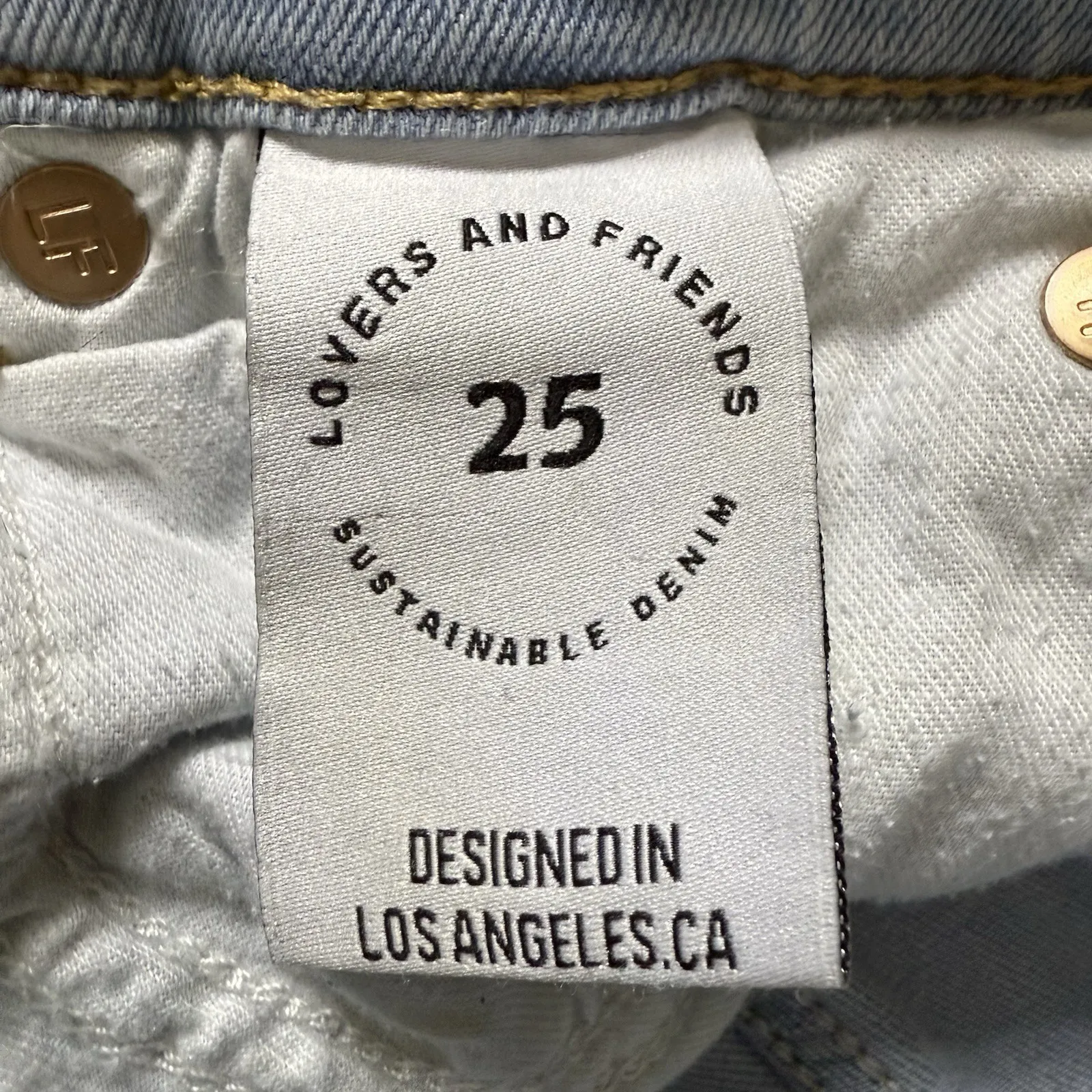 Lovers And Friends Jeans 25 Stretch Denim Flare Low Rise River In Key West $158‎ - Image 7