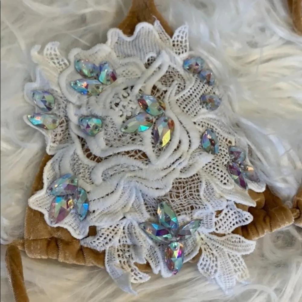 1 DAY SALE Velvet BLING Lace Competition Bikini - Image 9