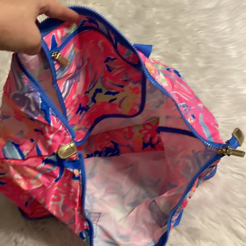 Lilly Pulitzer Getaway Packable Tote pink /lilac 
BNWOT see photos - Image 5